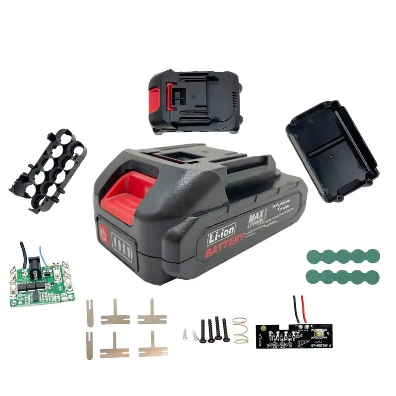 Protection Circuit Board Box for 21V Lithium Battery Durable Housing Socket with Easy Installation for DIY Power Pack