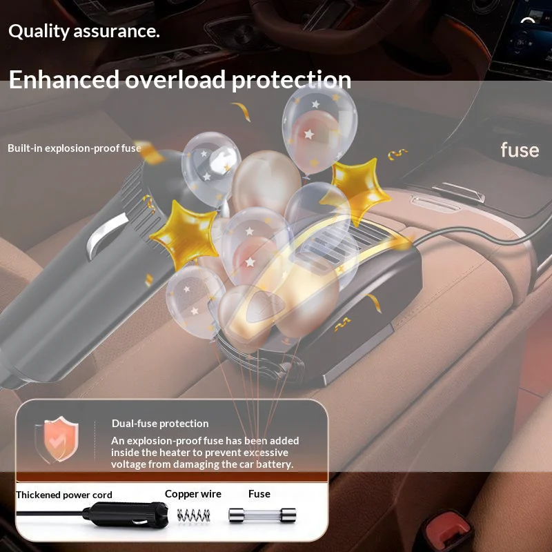 Rotatable Car Heater Low Energy Consumption Portable Windshield Defogger Defroster for Auto Use