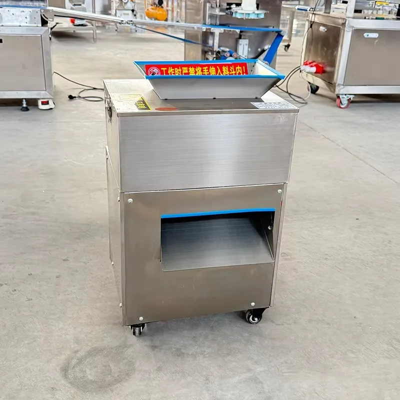 Small Chicken Cutting Machine Cutting Fresh Chicken Ribs Machine Commercial Automatic Cutting Chicken Duck Goose Fish Block Mach