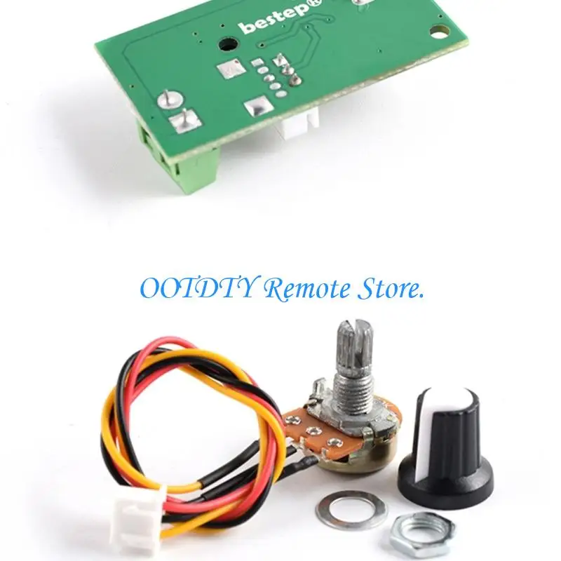 PWM Motor Speed Controller For Motors DC6V 12V 24V Input Compact ABS Case 3A Current Regulation