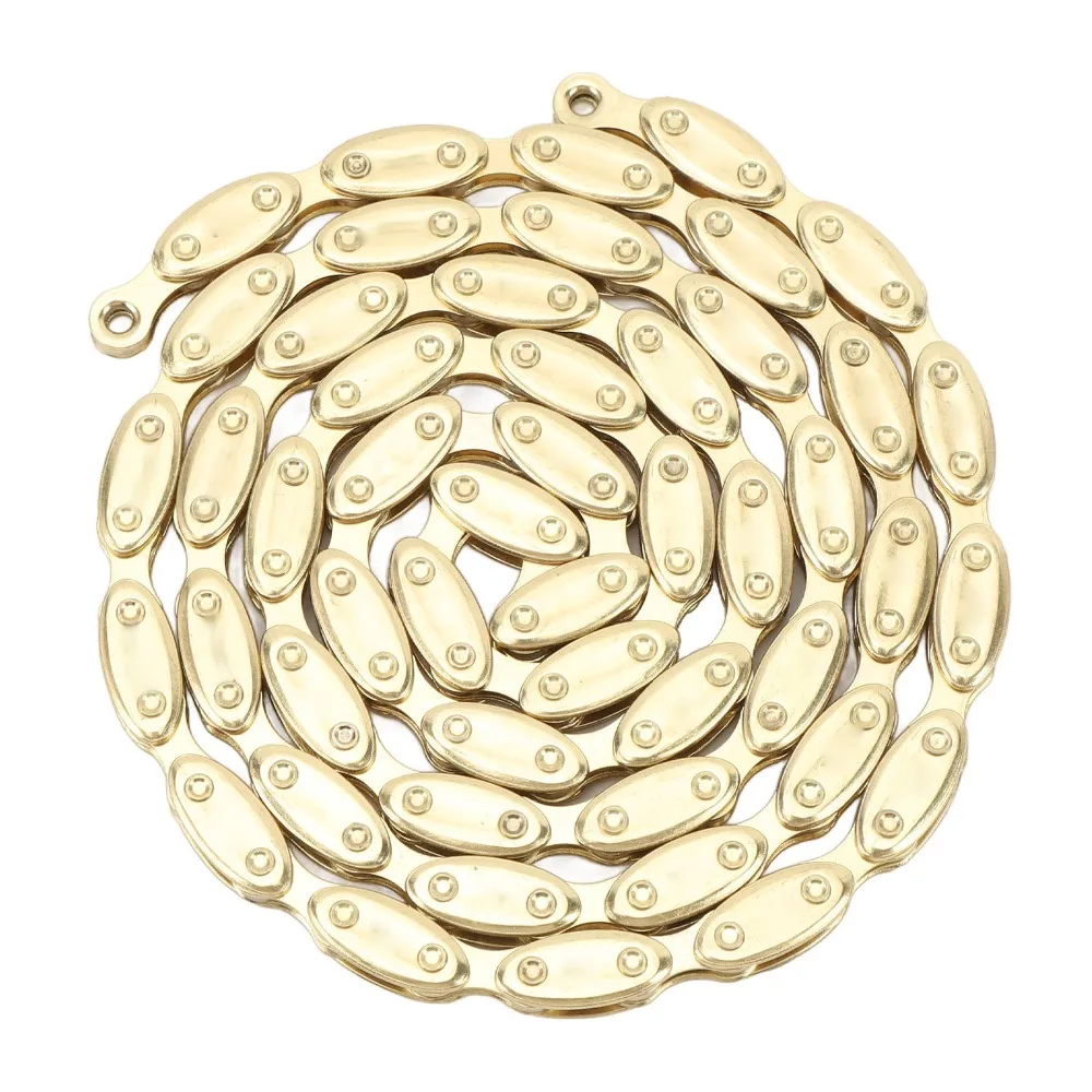 

Durable 100 Link Bike Chain Olive Manganese Steel Fixed Gear Chain Gold Single Speed Bike Chain for BMX Bikes,Fixed Gear Bikes