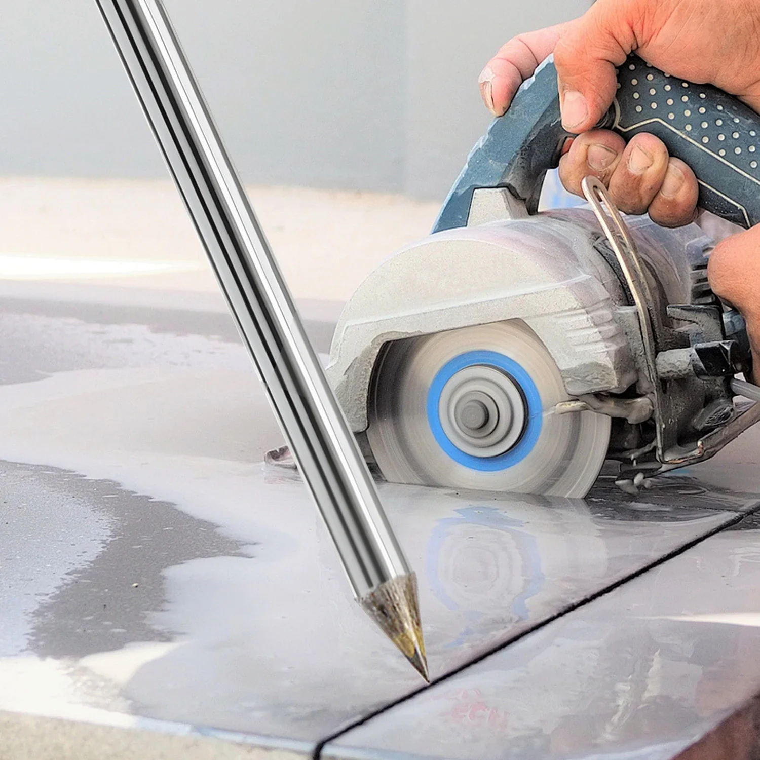 10/1x Carbide Scriber Pens Single Head Alloy Scribe Pen Woodworking Lettering Hand Tool for Metal Wood Glass Tile Cutting Marker