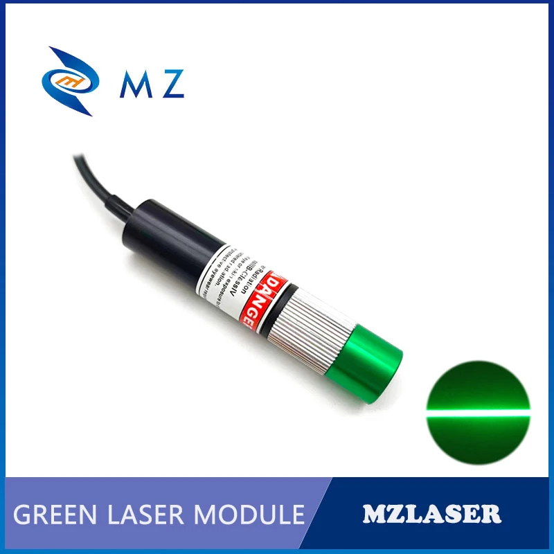 Hot Selling Adjustable Focusing D16mm 520nm 150mw 110Degrees Green Line TTL PWM Laser Diode Module Industrial Grade