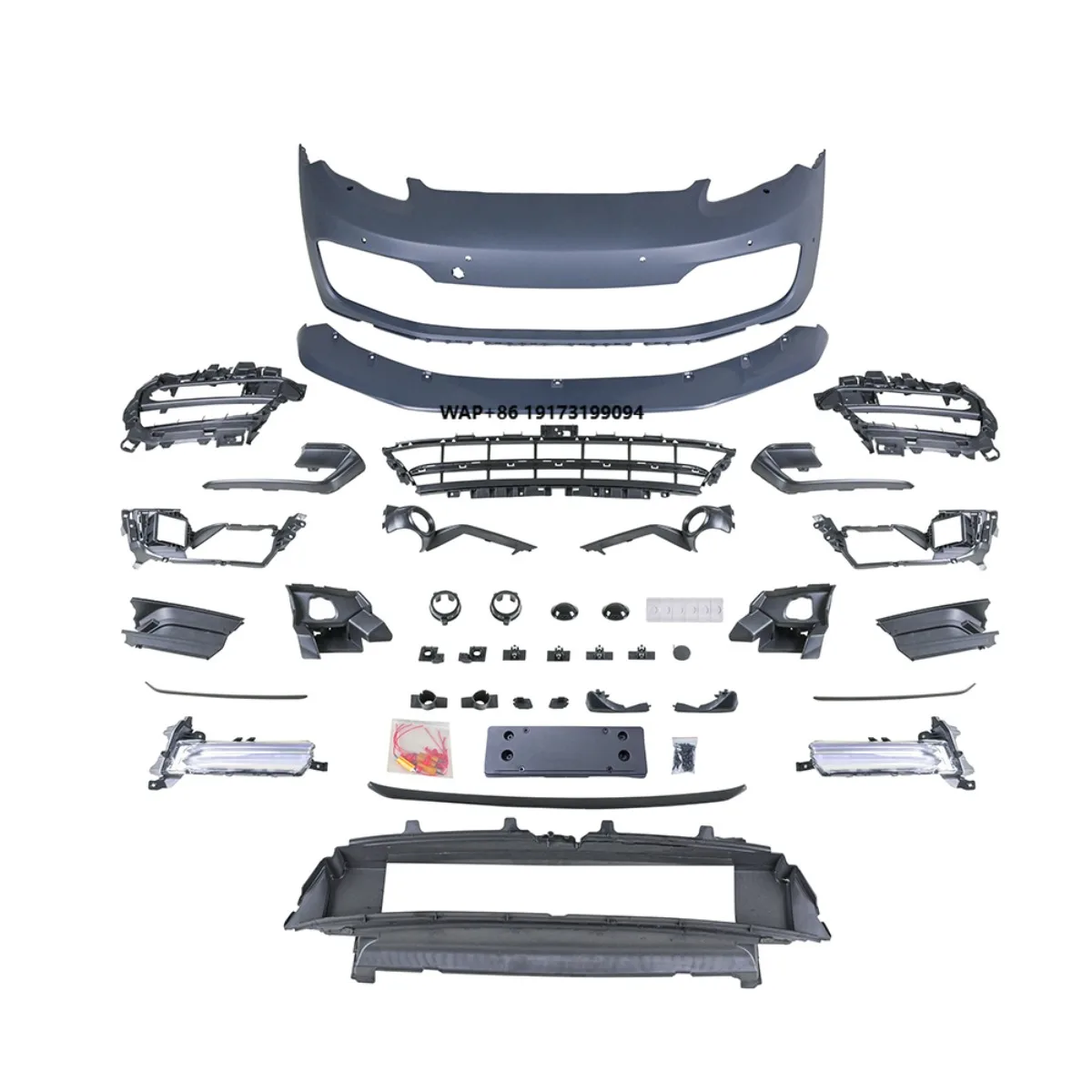 

Premium Performance Upgrade 971GTS Front Bumper with DRL for 970.1 High Quality Without Exchange Headlights