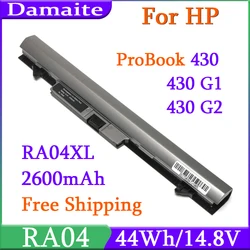 RA04 RA04XL 44WH 14.8V Laptop Battery For HP Probook 430 G1 430 G2 H6L28ET H6L28AA HSTNN-IB4L HSTNN-IB5X HSTNN-C84C HSTNN-W01C
