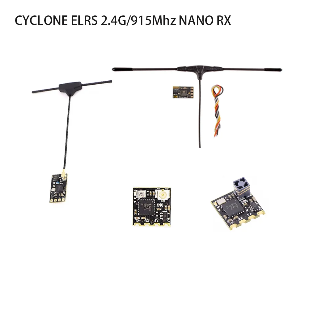 Приемник CYCLONE ELRS 2,4G /915 Mini ExpressLRS 2,4G RX Nano 2400RX EP1 EP2 длинный радиус действия, циклонный CRSF Betaflight для радиоуправляемого FPV дрона