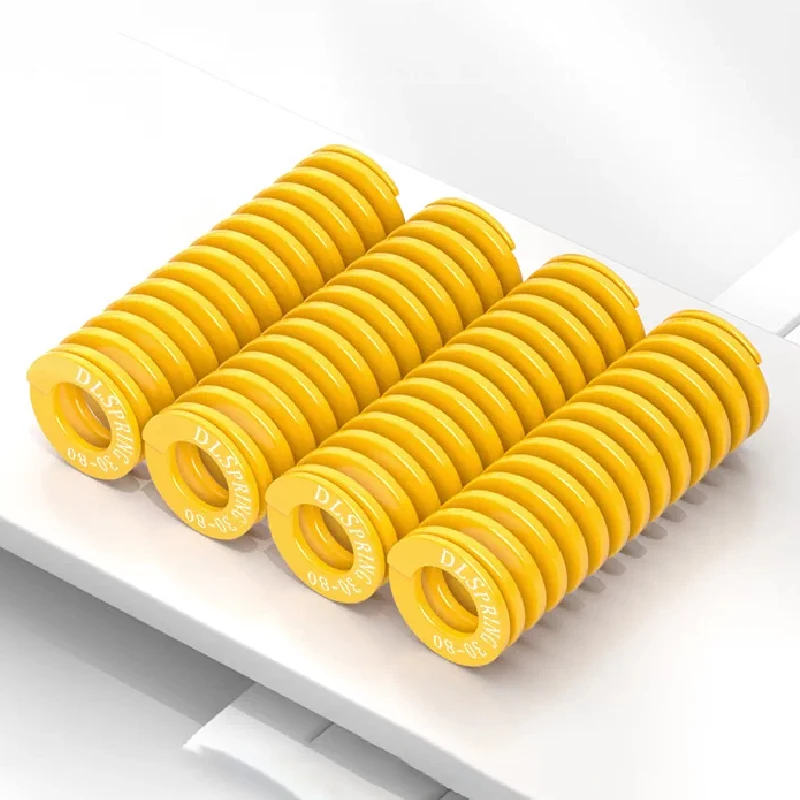 Creamily 1PCS Yellow Small Load Die Mold Springs Compression Springs Outer Dia=45mm  Inner Diameter 22.5mm Length=50-100mm