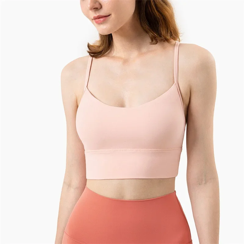 PofyBofy Y Racerback Cropped Yoga Camisole Gym Workout Fitness Bras Sports Bra Backless Bras Strappy Yoga Bra Running Racer Back