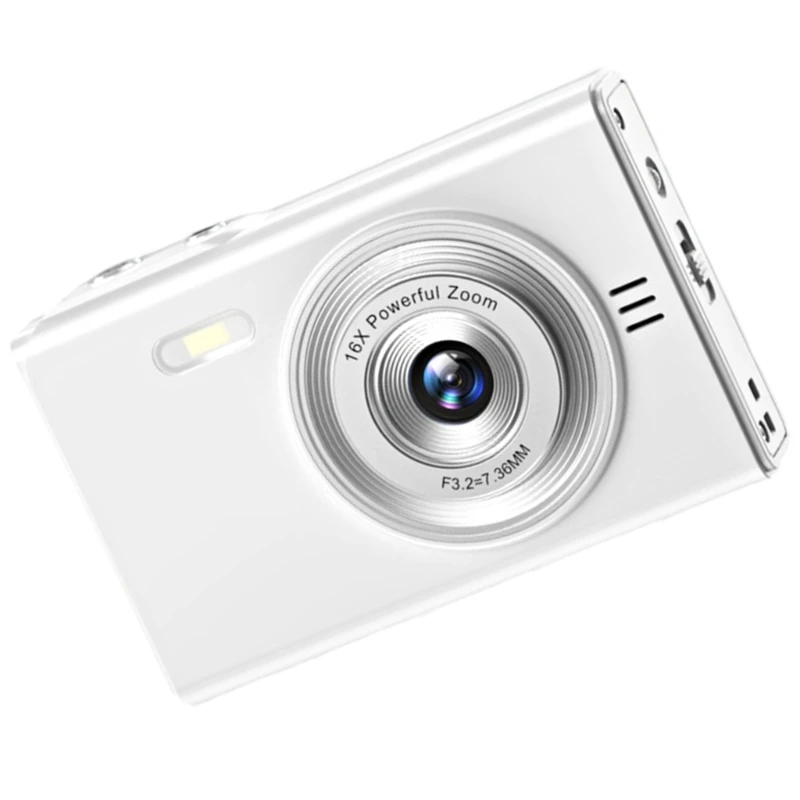 User Friendly Digital Camera with 48MP Photos, 1080P Video, 2 Lens, and 32GB Card Compatibility for Children Drop Shipping