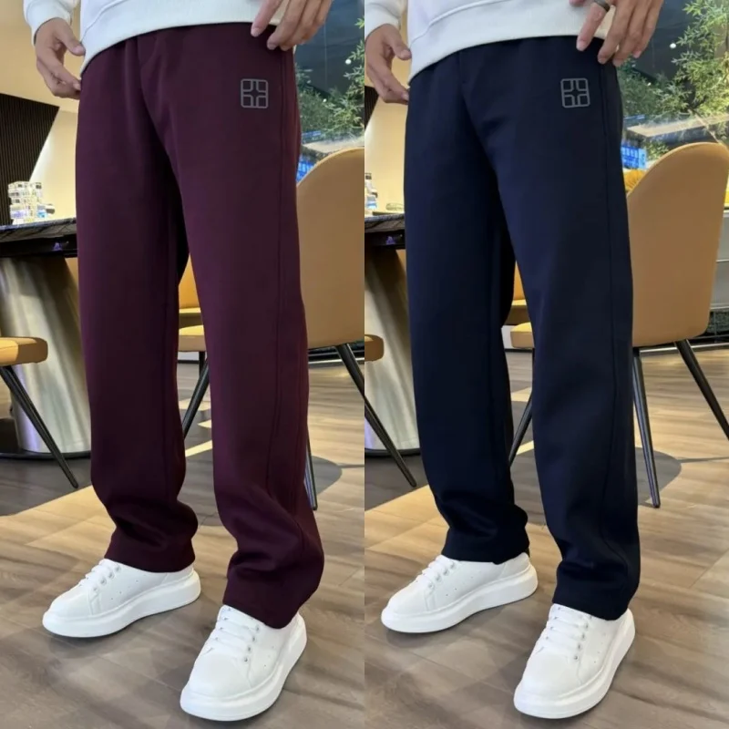 

Men's Work Pants Fce Lined Casual Elastic Waist Wear Resistant Dir Proof Autumn Winter Thi Large Size Loose Fit Jeans