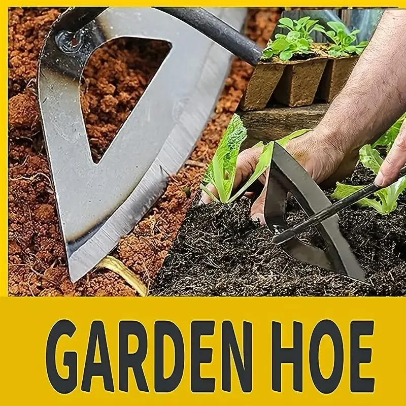 1 PC,เหล็กทั้งหมดแข็ง Hollow Hoe,มือถือ Weeding Rake,ปลูกผักฟาร์มสวนการเกษตรเครื่องมือ Weeding อุปกรณ์เสริม