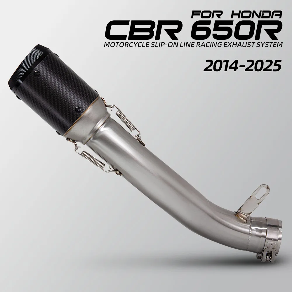 

Выхлопная система CB650R (глушитель) для мотоциклов Honda CBR650, CBR650R, CB650R, CBR650F, CB650F 2014-2026: соединительная труба и хвостовая секция