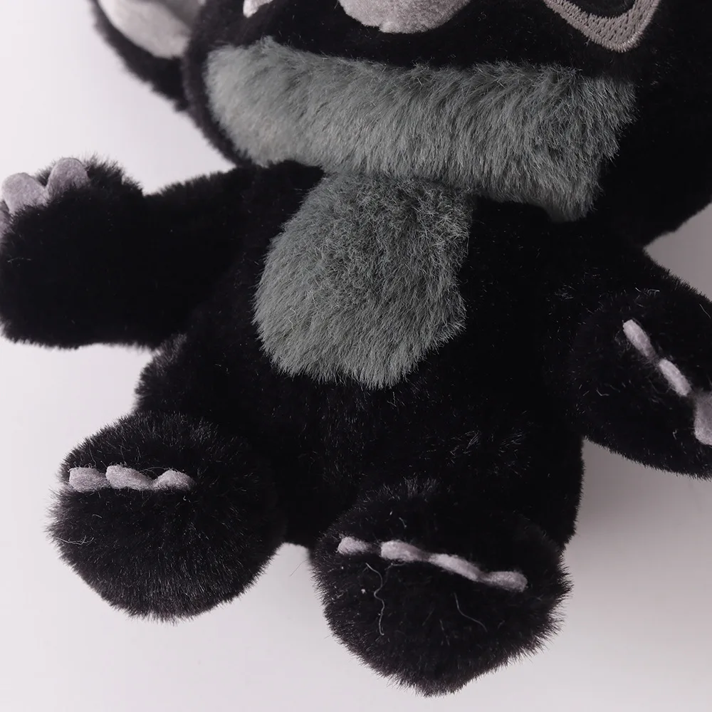 Cartoon zwarte steek hanger knappe donkere steek pluche pop sleutelhanger experimentele pop rugzak accessoires