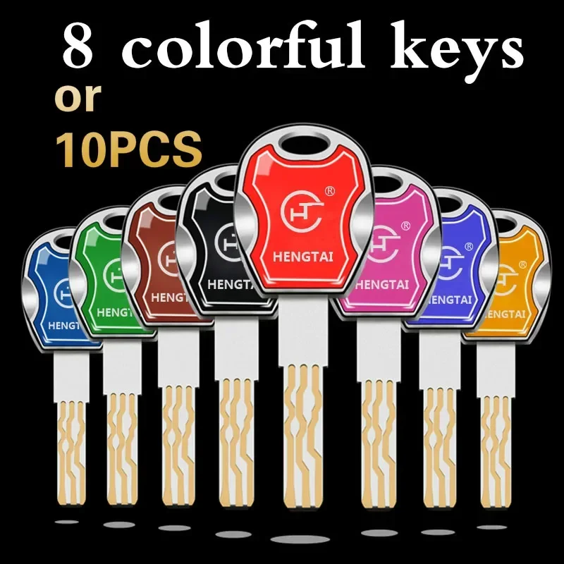 Super Quality EU standard Lock Cylinder Door lock Core for indoor Outdoor door lock Key lock Cylinder door lock 8 colorful keys