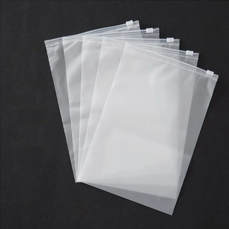 10/20pcs Travel Frosted Ziplock Bag PE Storage Bag Plastic Zipper EVA Translucent Bag Ziplock Bag Waterproof Packaging Bag