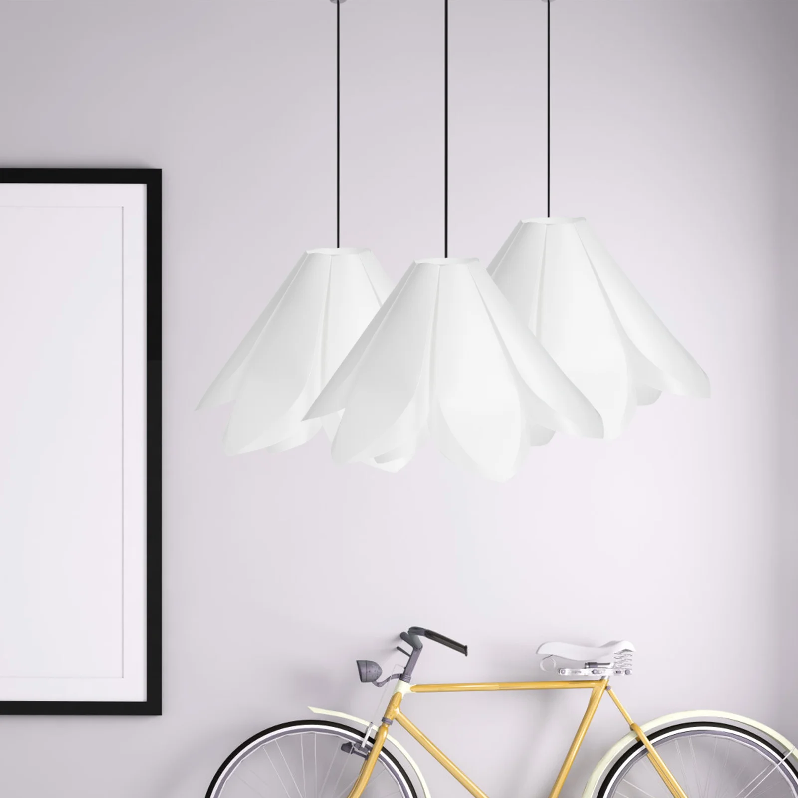 

Modern Lily Lamp Shade Pp Material Durable White Flower Design Home Decoration Floor Lamp Cover Replacement For Bedroom Living