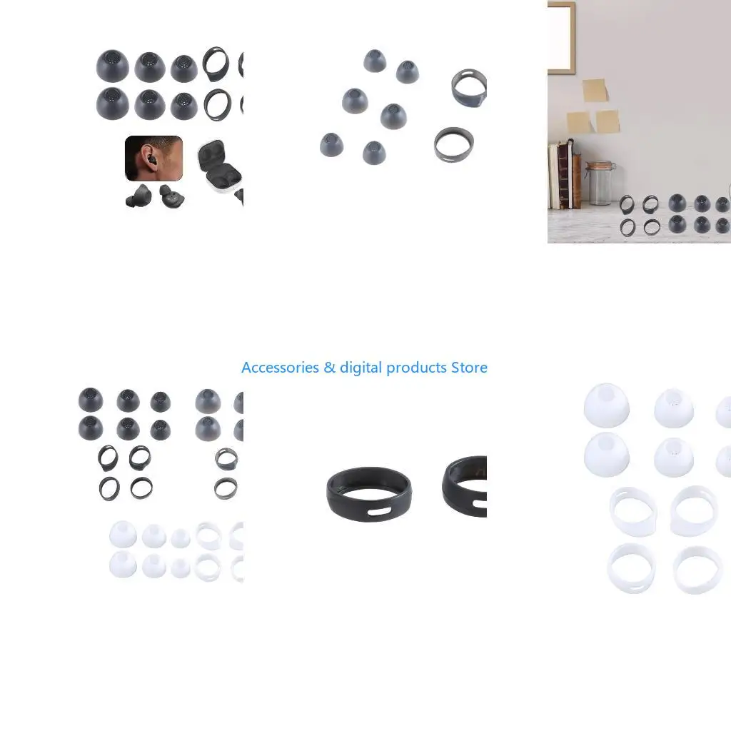 77JD 1Set Silicone Eartips Set  for Buds FE Wireless Earbuds Enhances Sound Easy Installs 4 Size