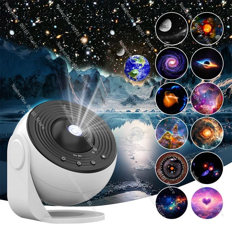 2026 New Starry Sky Projection Lamp, Globe Design Ceiling Light, Dynamic Starlight Night Lamp for Bedroom Decoration