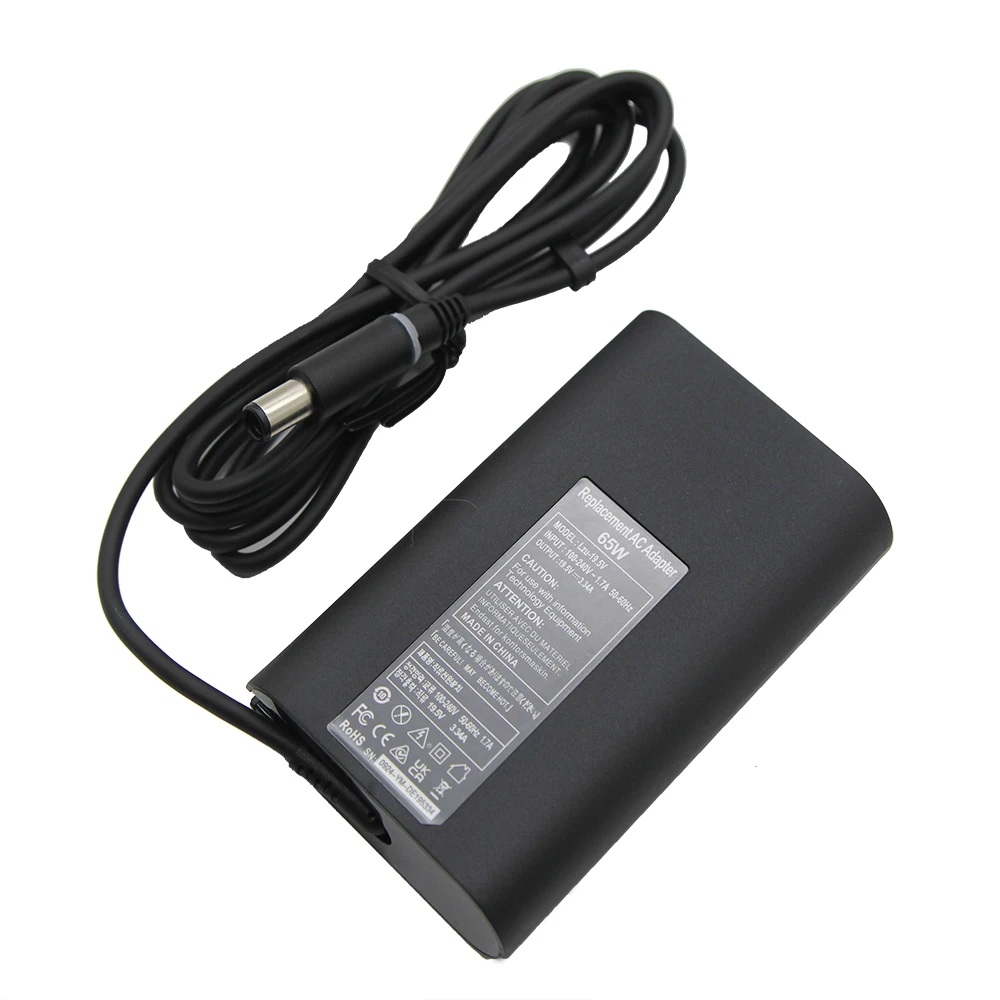 19.5V 3.34A 65W 7.4*5.0mm Laptop Charger Adapter For Dell Inspiron 15 3551 3552 3558 5551 5552 5555 5558 5559 7568 P28E P57G