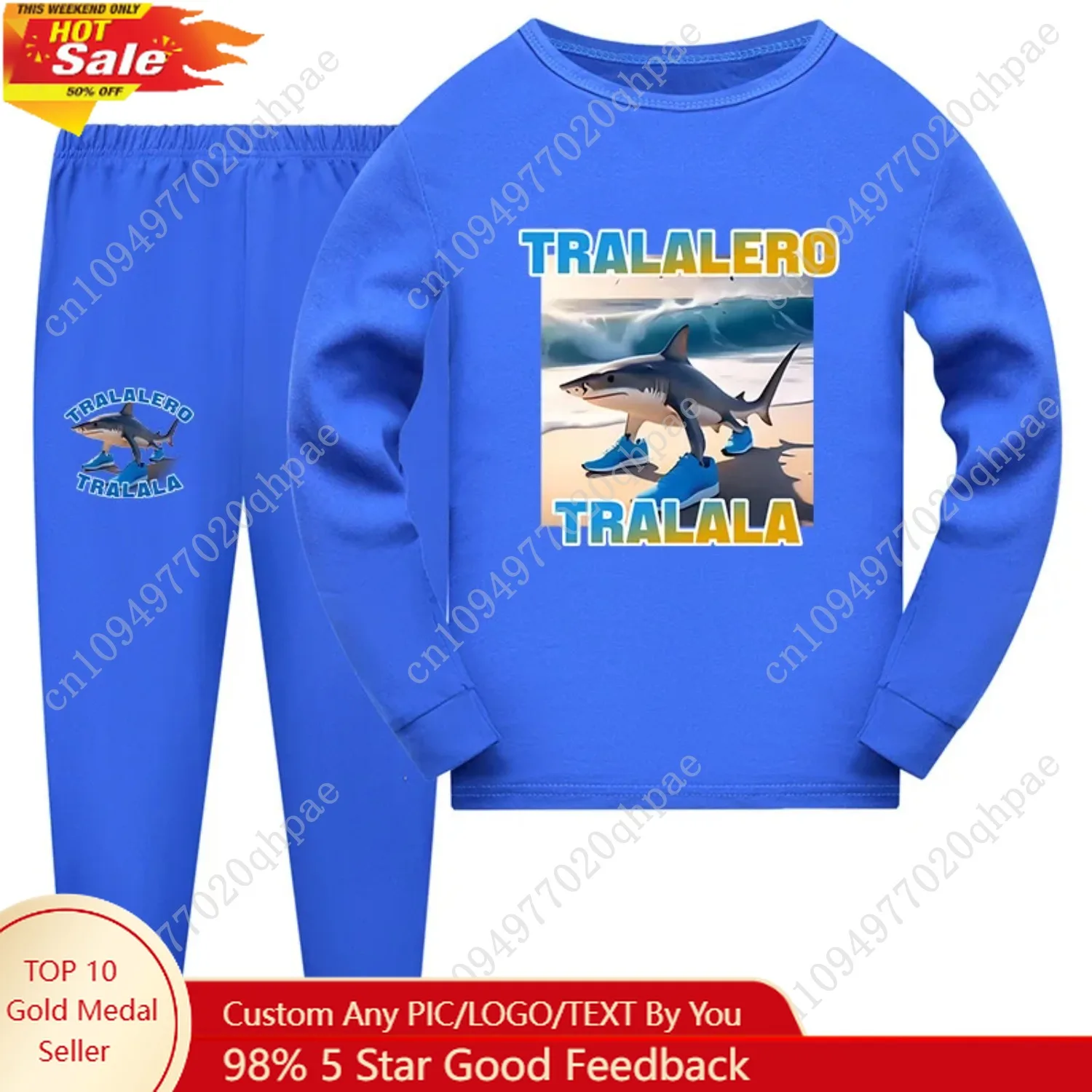 

Tralalero Tralala tung tung tung Kids Clothes Baby Girls Pajama Set Fashion Boys Long Sleeve Pyjamas Children Sleepwear Suit