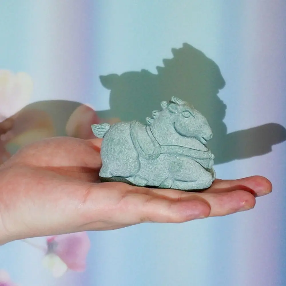 Unique Simulation Horse Figurines Rhinoceros Hippopotamus Realistic Artificial Elephant Ornament Resin Craft Handmade