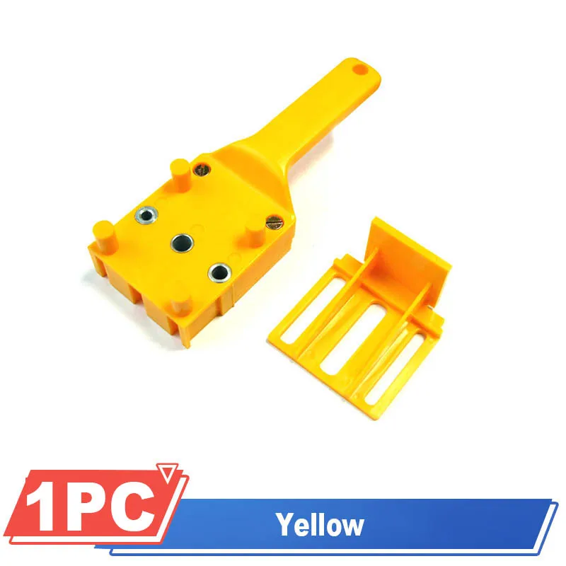 

Quick Wood Doweling Jig Plastic ABS Handheld Pocket Hole Jig System 6/8/10mm Drill Bit Hole Puncher For Carpentry Dowel Joints