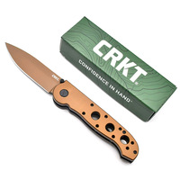 CR M16 Outdoor Folding Knife D2 Blade Nylon Fiber Handle Camping Tools Jungle Tactical Knife Sharp Pocket Knives for Men women