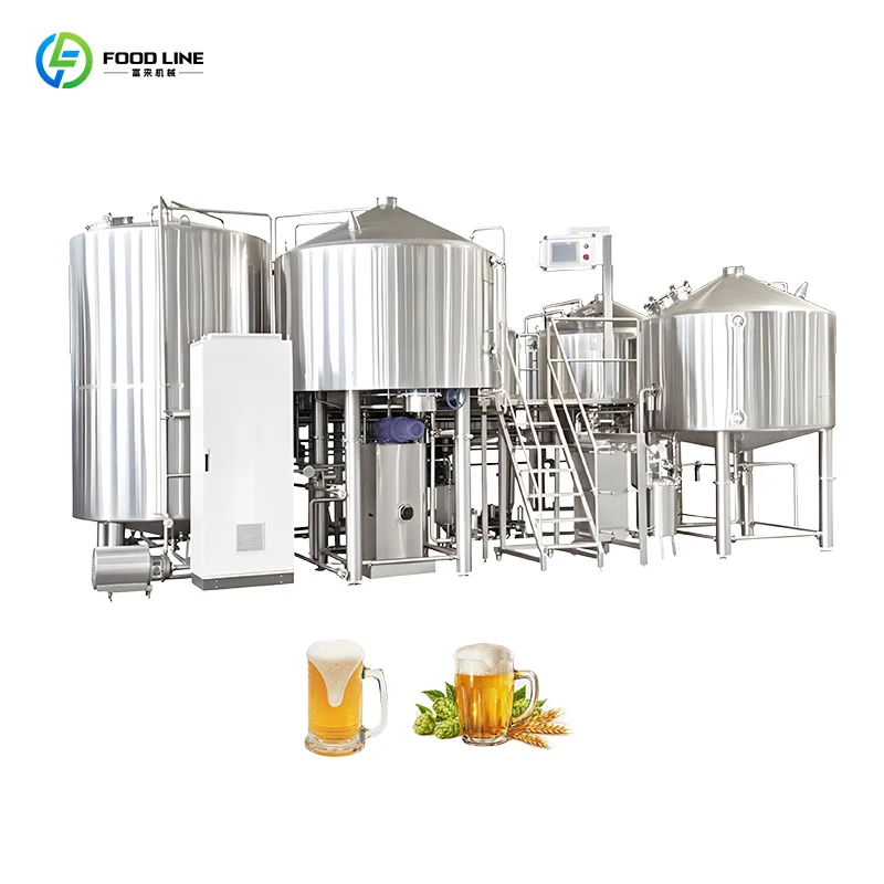 Customized Complete Barley Beer Production Line Beer Brewing Line Homemade Beer Making Machine