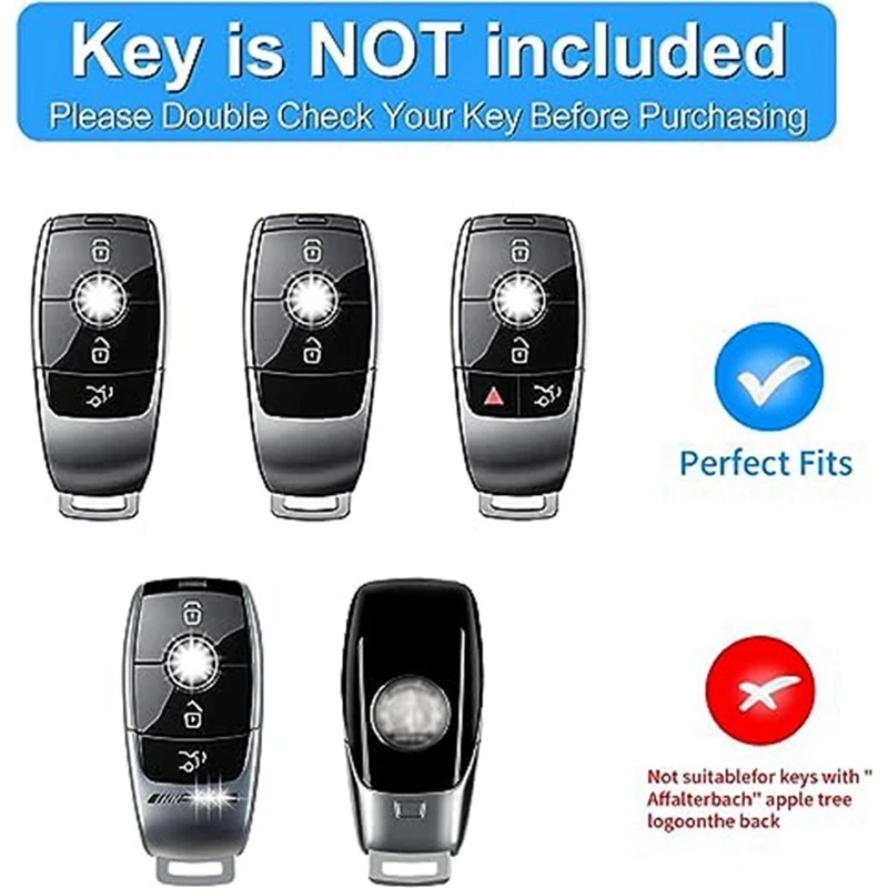 Key Remote Key Cover Black Car Accessories For Benz ACE GLE CLA Class W177 W205 W213 V167 C118 2017-2020