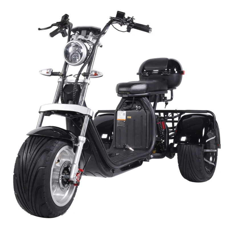 Electric Three-wheeled Chopper 60V 2000W Electric Motorcycle Bobber Sportsters Travel City Coco Scooter Electric Scooter