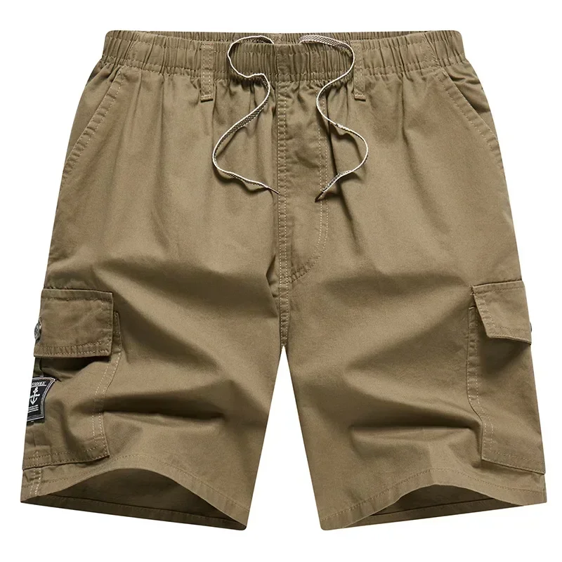 Cotton Five Quarter Pants Men's Workwear Shorts Casual Big Shorts Loose Thin Style Big Toe Summer New Style