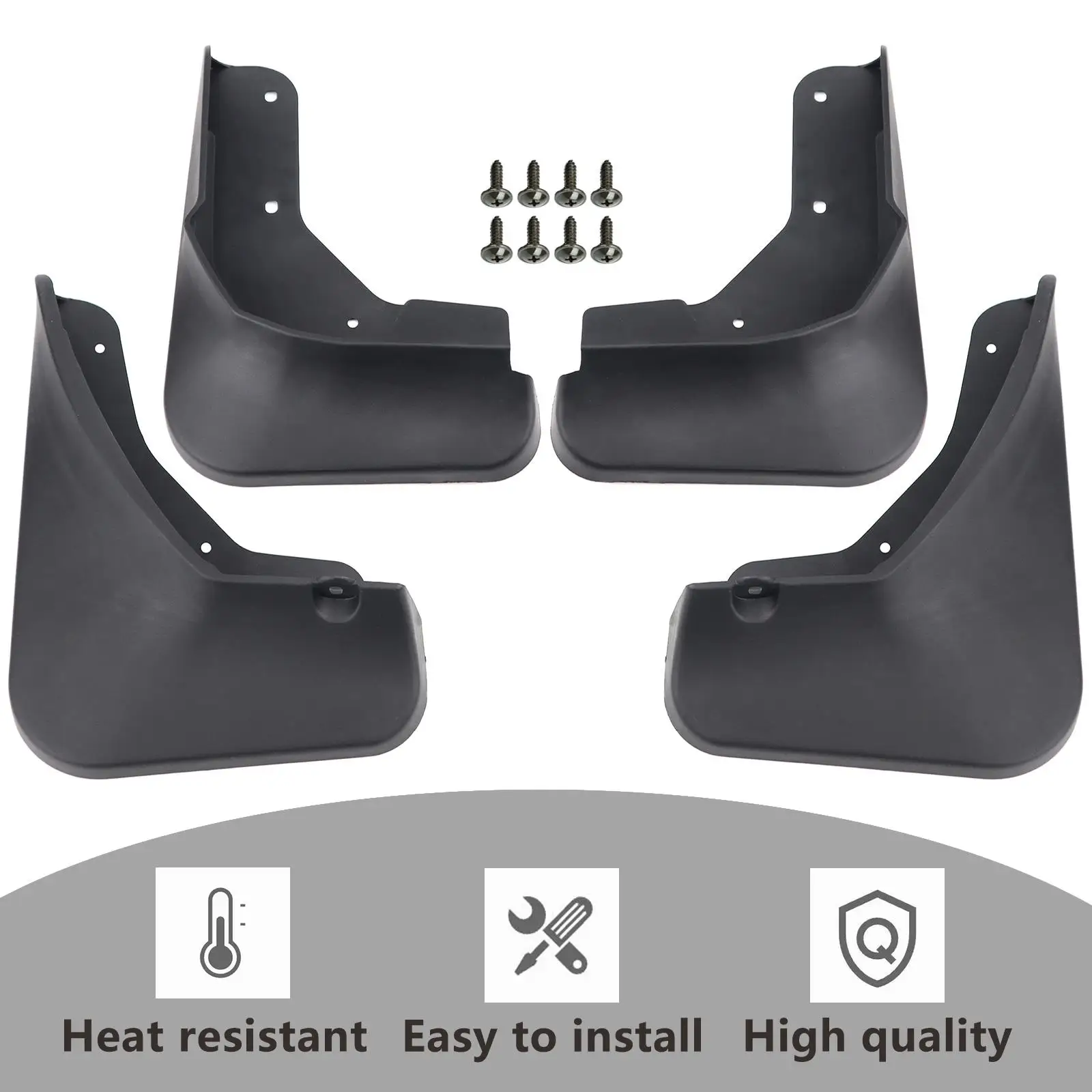 4pcs Set Molded Front Rear Car Mud Flaps For Nissan Rogue X-Trail T33 2021 2022 Mudflaps Splash Guards Mud Flap Mudguards Fender