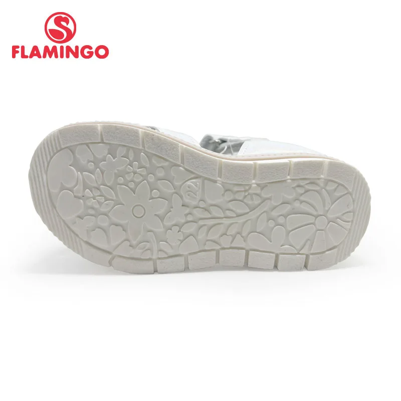 FLAMINGO kids sandals for Girls Hook& Loop Flat Arched Design Chlid Casual Princess Shoes Size 23-28 223S-2736/37