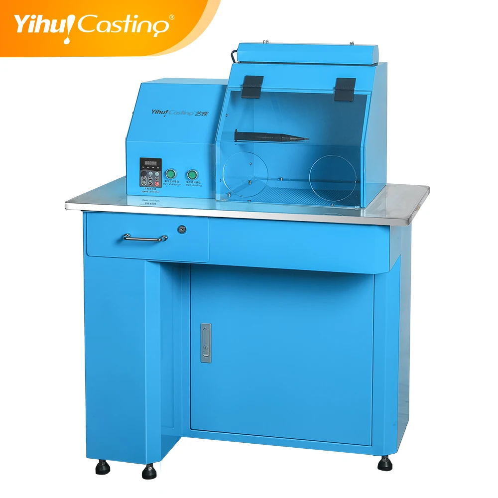 Yihui Brand One Position Dust Collection 220v Metal Buff Polishing Machine 550W 370W PLC Core Easy Operation