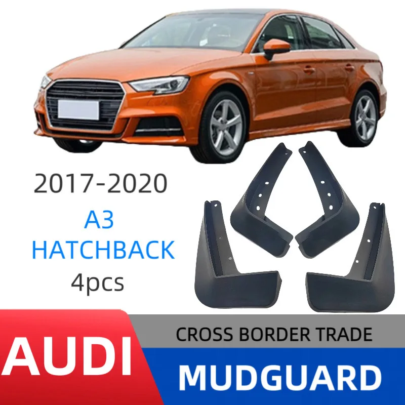 

4PCS For AUDI A3 HATCHBACK Car Mudguards Cover Front and Rear Parts Splash Proof Mud Flaps Wheel Guards Accessories