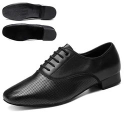 Ballroom Dance Shoes Genuine Leather Latin Dance Shoes Man Sneakers Jazz Bigger Size Breathable Waltz Salsa Dancing Shoes