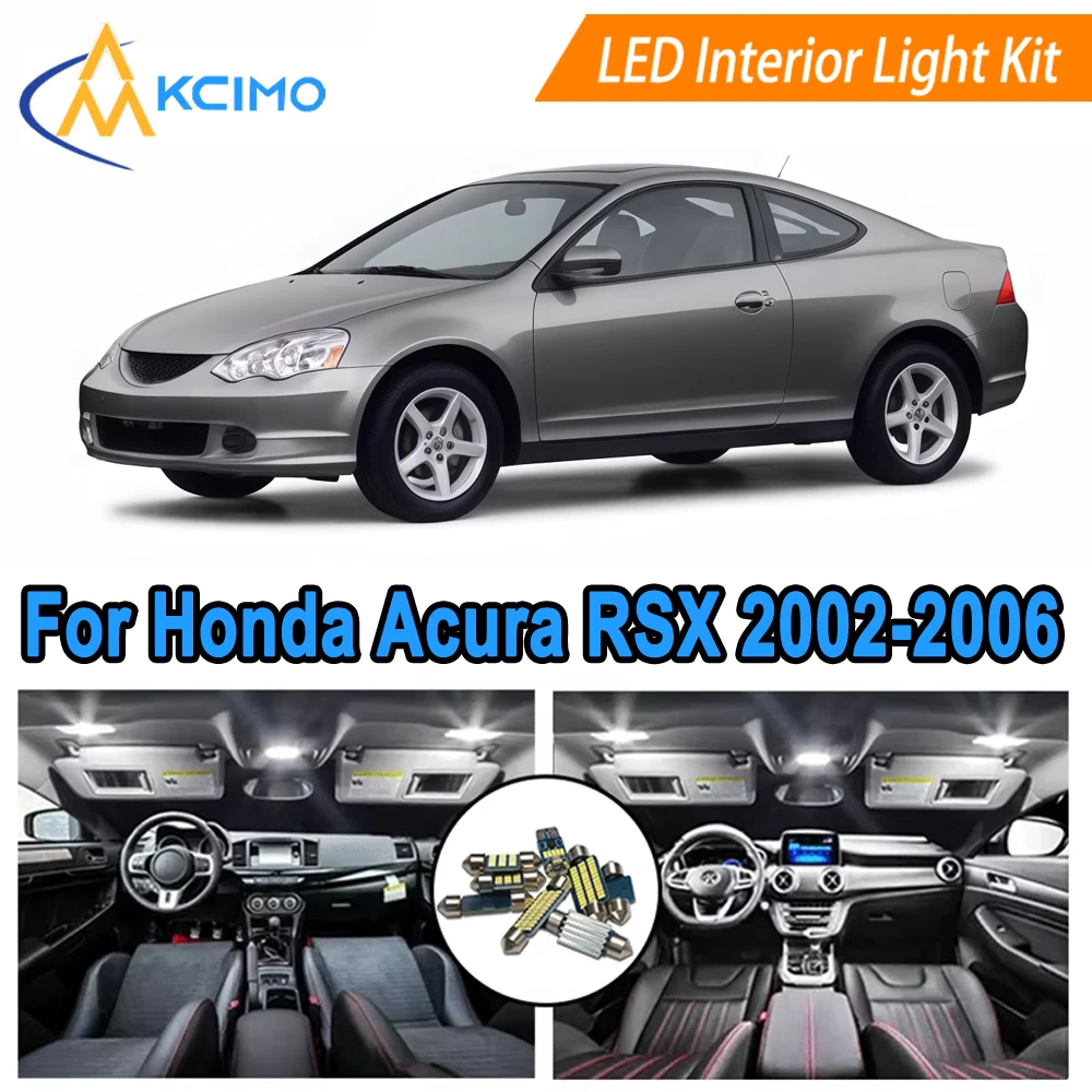 

Interior Light Bulb Kit For Honda Acura RSX 2002-2006 Dome Map Door​ Light Bulb Replacement Car Interior Lights Easy Fit​