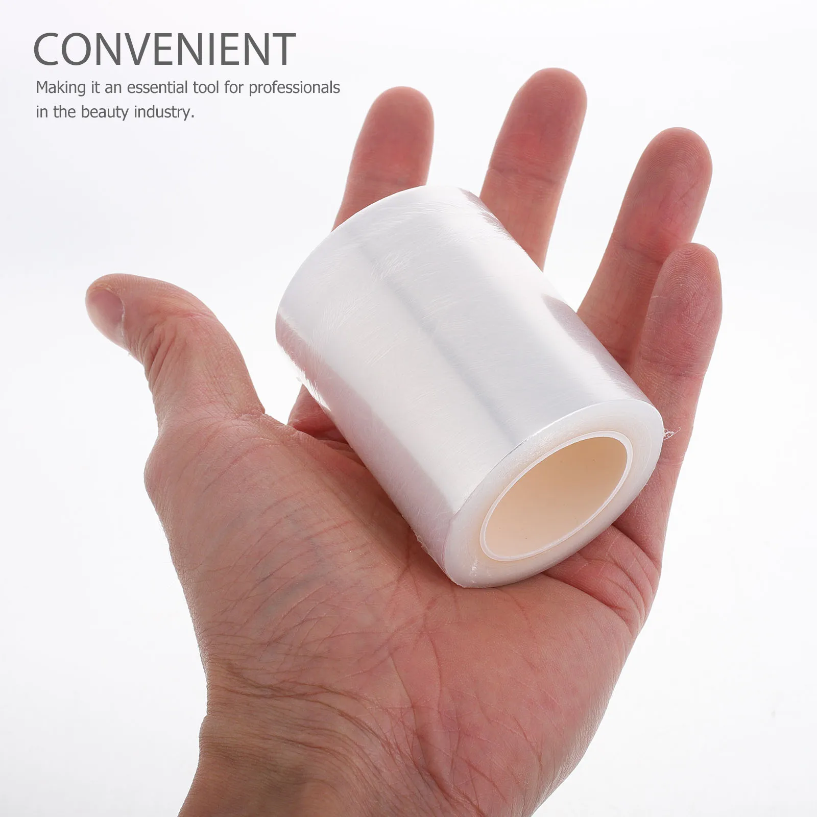 1 لفة من البلاستيك الشفاف لأداة التجميل الاحترافية لحماية حاجز الجلد وشم الحواجب والشفاه