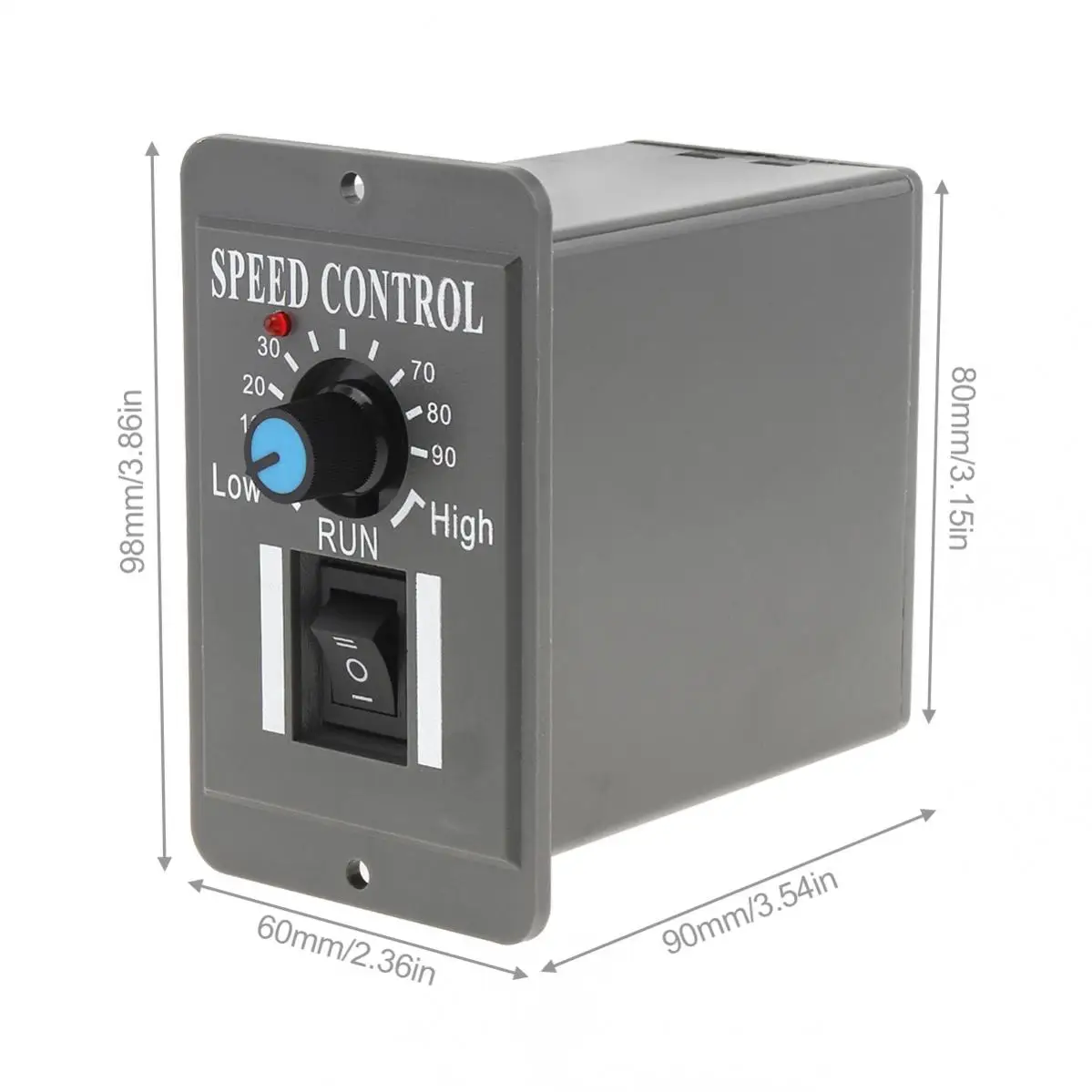 Motor Speed Controller Adjustable Speed with Switch Controller DC Motor Governor 6A Reversible Switch