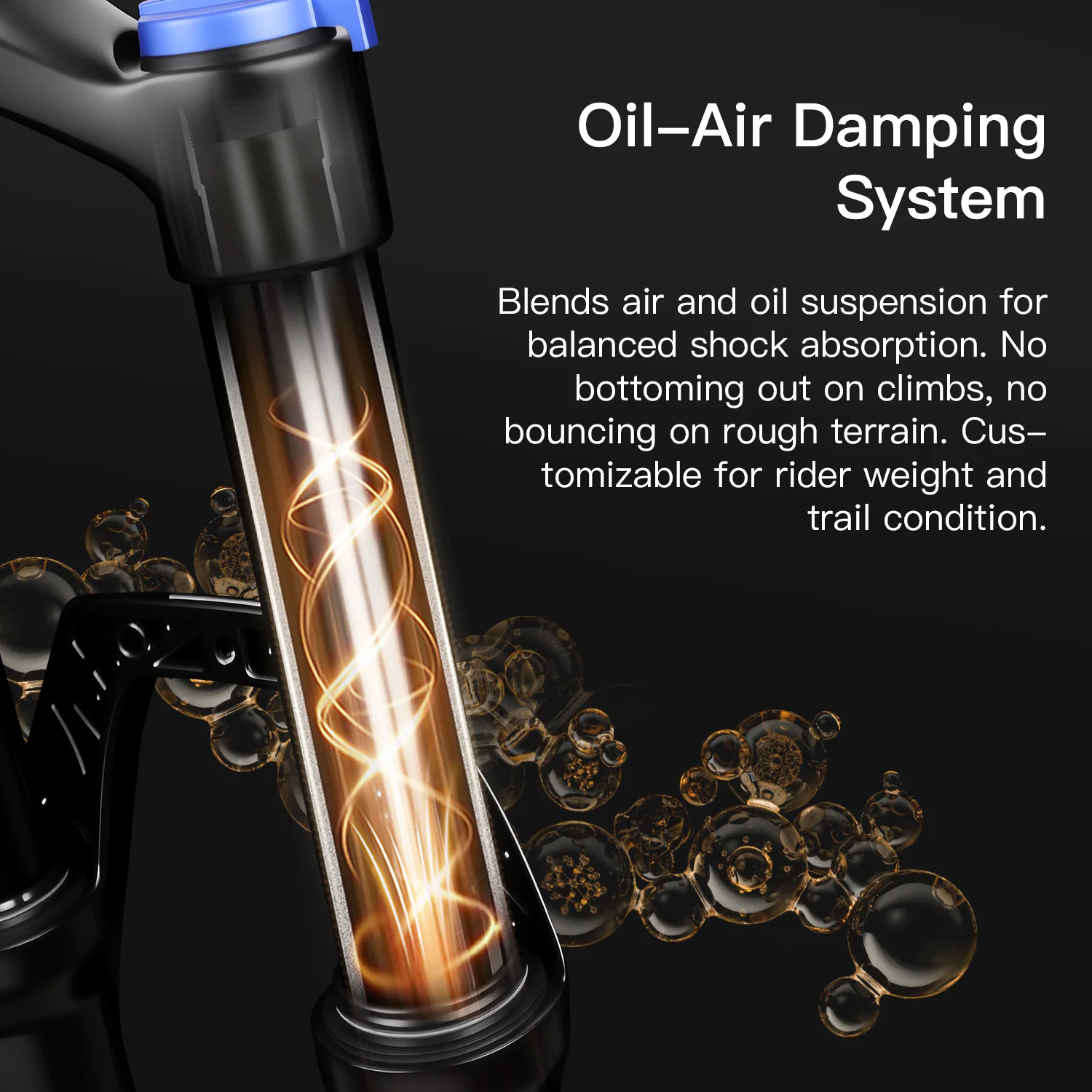 BOLANY 27.5 29er Air Fork Bicycle Suspension 9x100mm MTB Bicycle Front Shock 34mm Inter Tube Fork Adjustable Damping Rebound