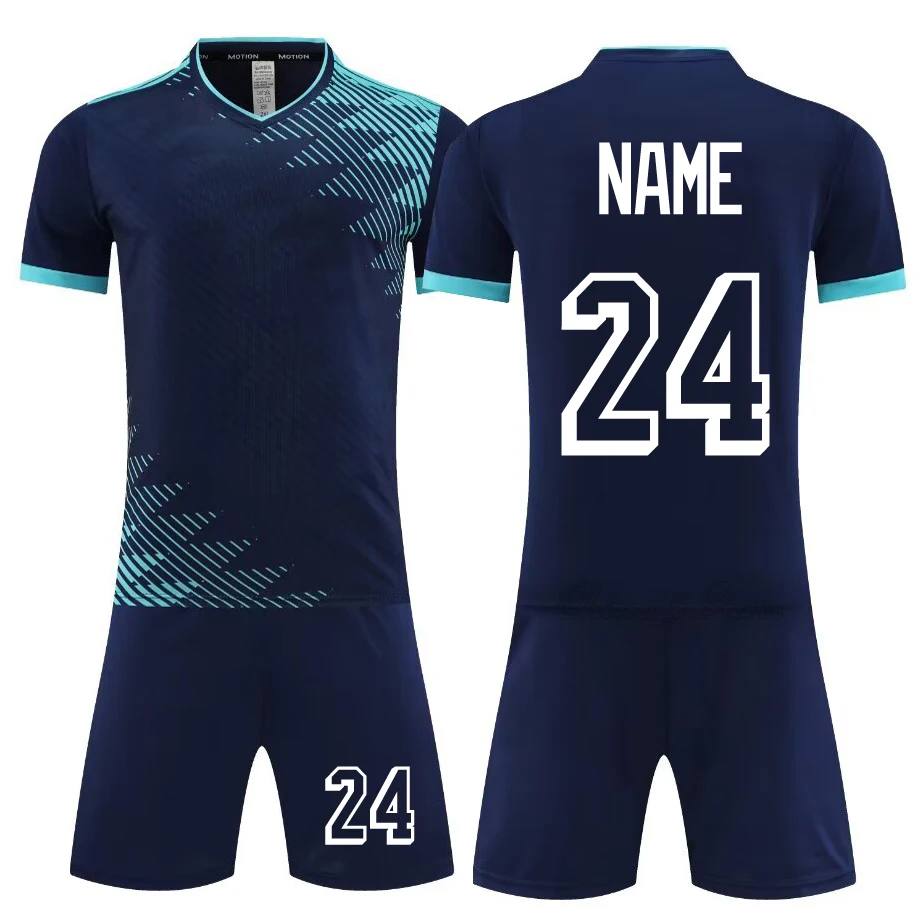 Men Boys Short Sleeve Football Training Jerseys Women Girls Football Training Suit Youth Adult Survetement Soccer Kits Jerseys