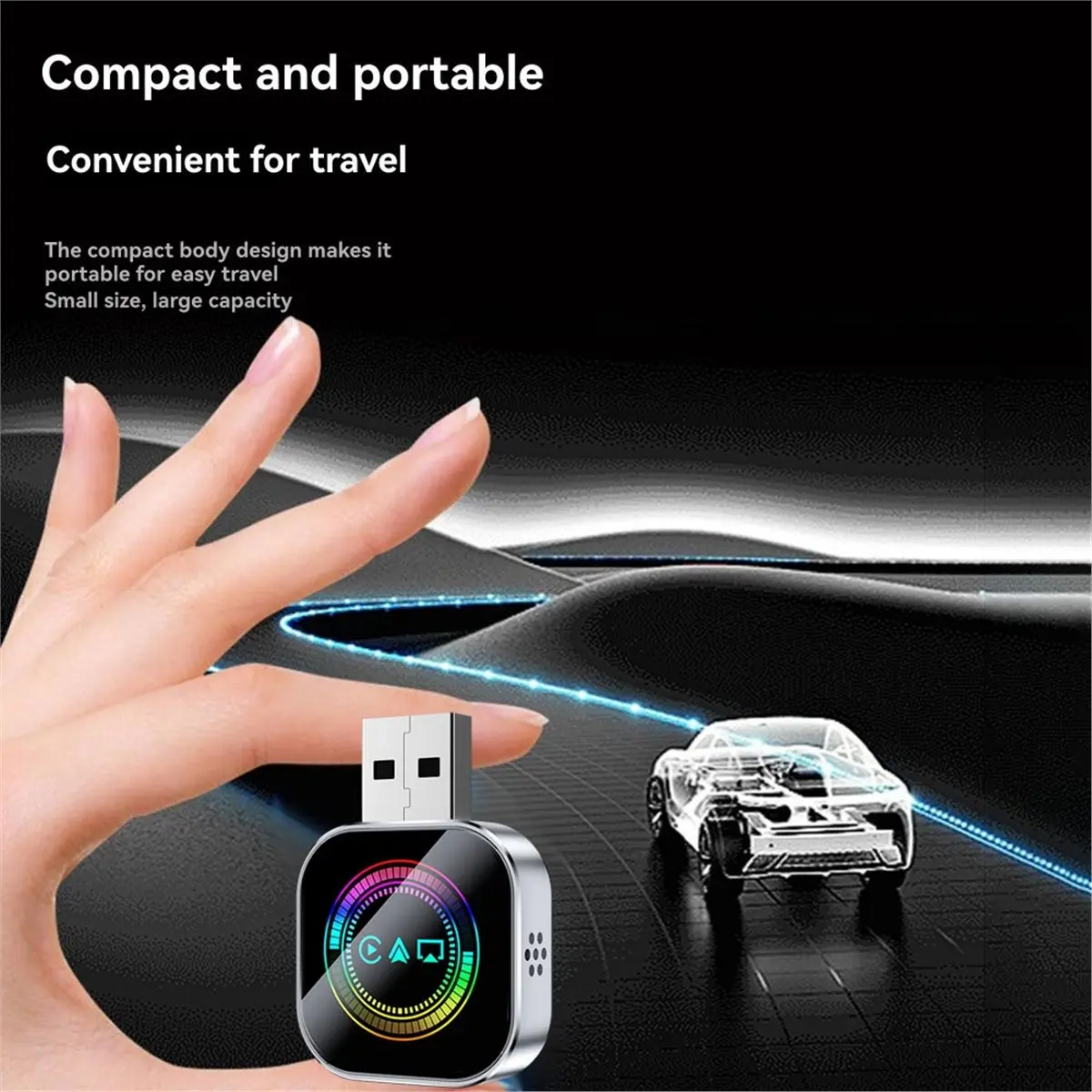 

3в1 беспроводной адаптер Carplay Smart AI Box Airplay Android Auto Carplay USB-ключ для IOS проводной Carplay к беспроводному устройству