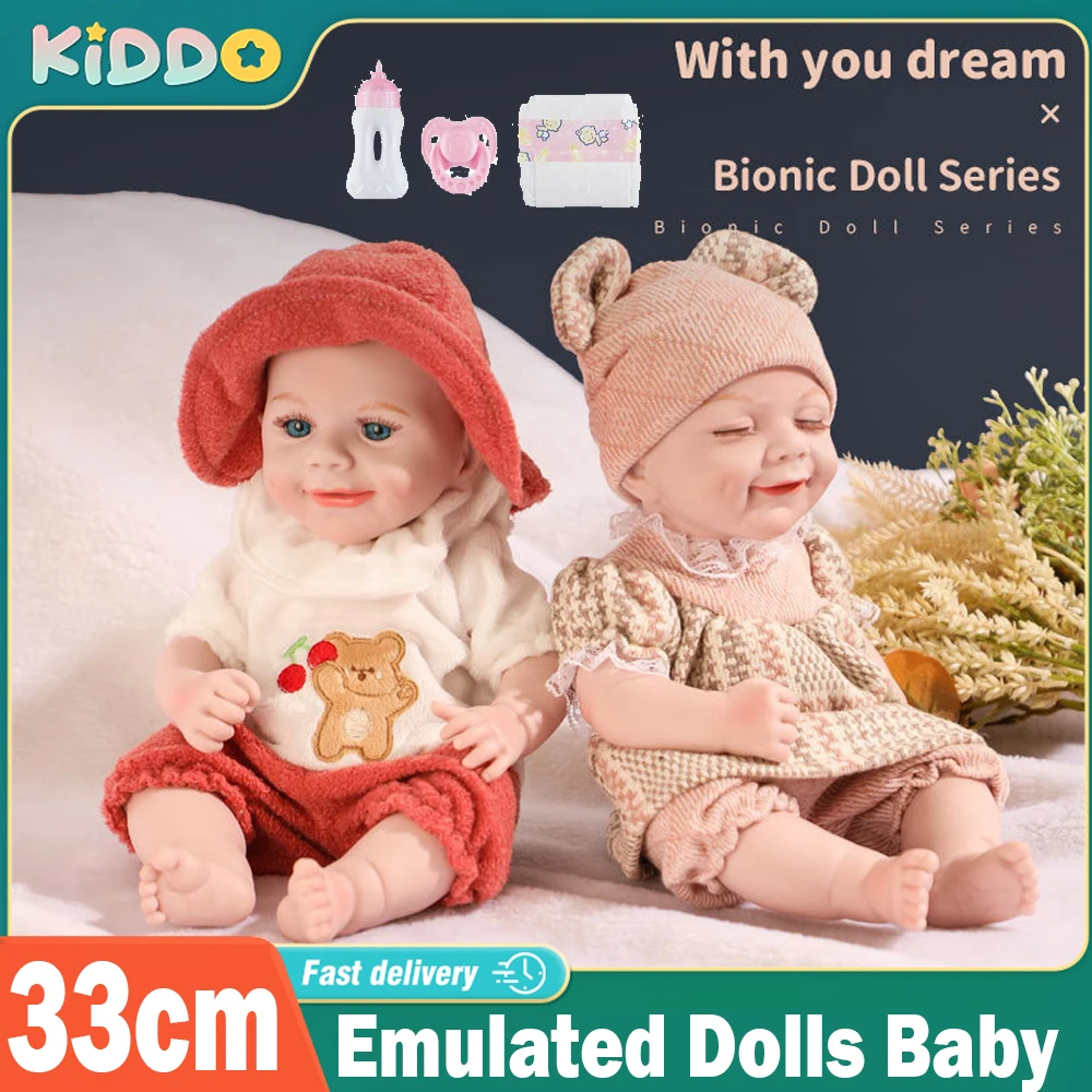 

33cm Emulated Dolls Male Female Doll for Yuesao Nursery Teacher Mothers Obstetrics and Gynecology Nurse for Baby Use Children