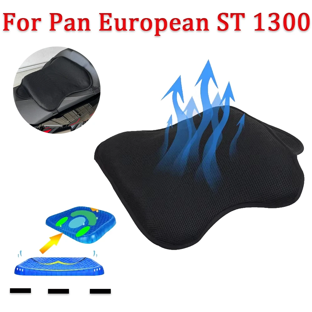 

Gel Seat Cushion Breathable Heat Insulation Shock Absorption Seat Cover Pad For HONDA Pan European ST 1300 ST ST1300 Accessories