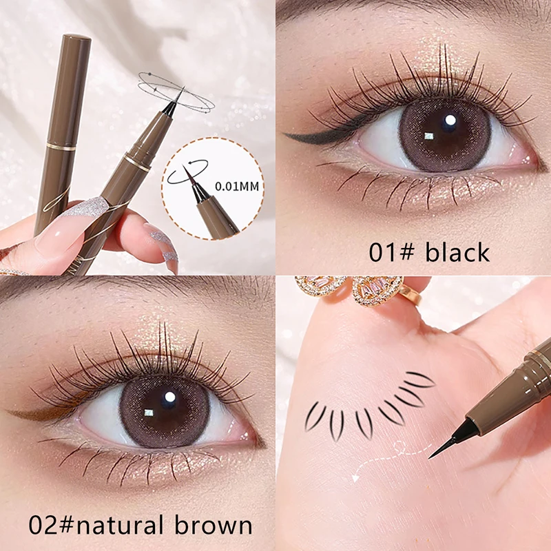 1pc ultra feiner Eyeliner wasserdichter schweiß fester flüssiger Eyeliner Stift langlebige profession elle Make-up Augen kosmetik