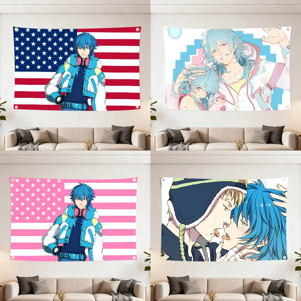 Bandera Decorativa de Anime DRAMAtical Murder de Aoba Seragaki, para Exteriores, Picnic, Fiestas, Arte, Decoración para el Hogar, Camping, Banner, Los Más Vendidos