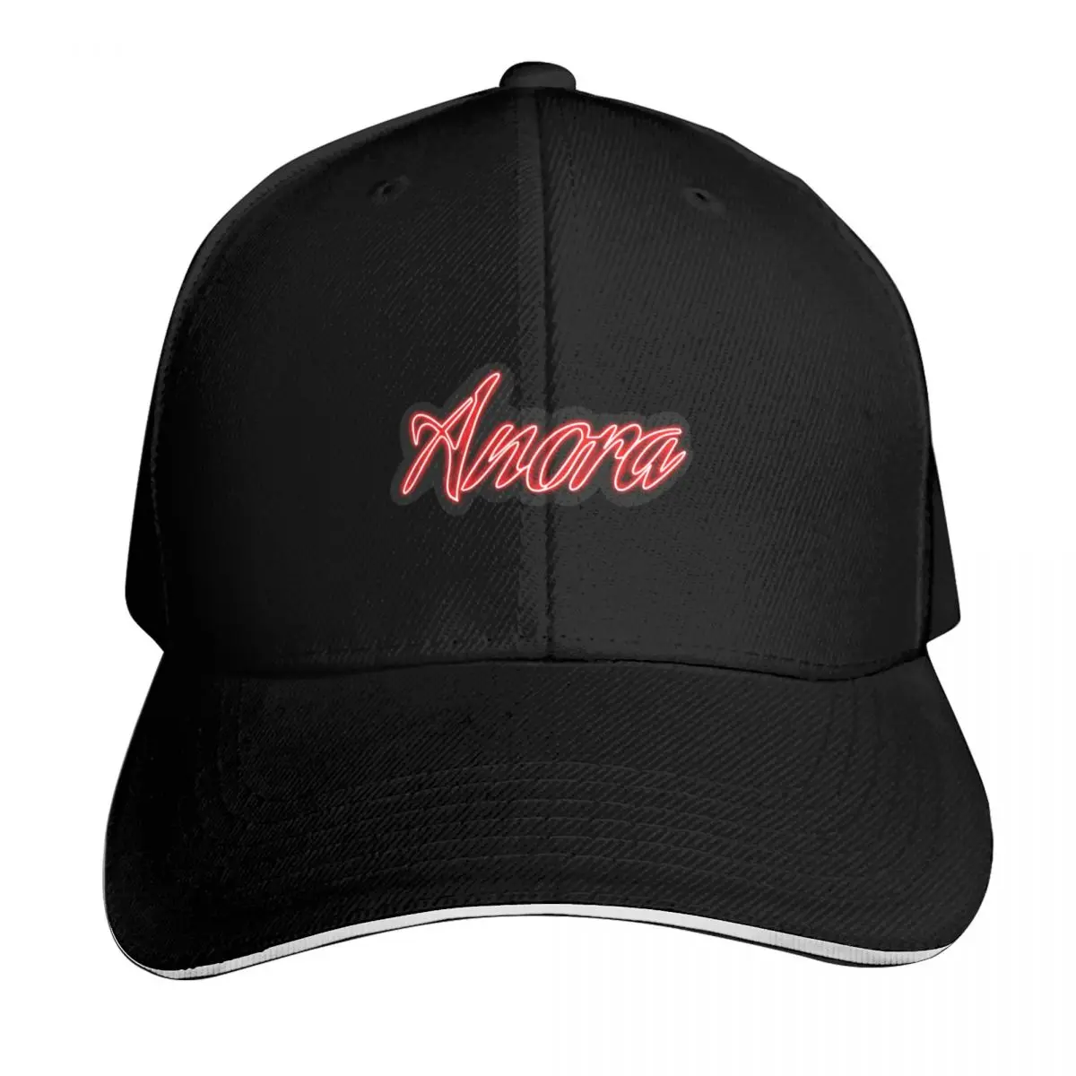 Anora NEON sticker Baseball Cap Strapback Dad Hat Six Panel Structured Crown Sun Protection UPF 50+