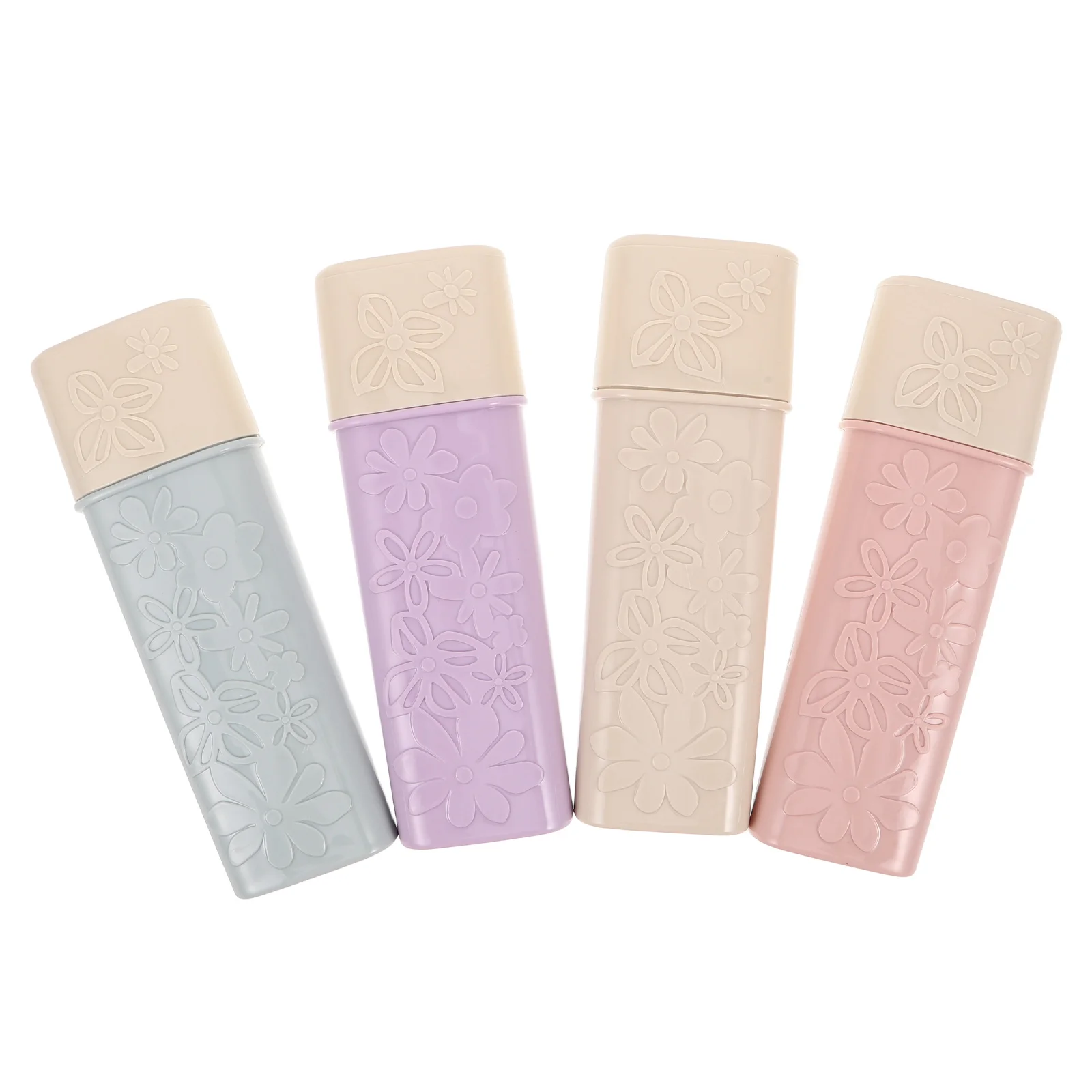 4 шт., резная однотонная коробка для зубных щеток: пылезащитный держатель для зубных щеток с крышкой для ванной комнаты, дорожный чехол для хранения зубной пасты