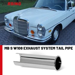 1pcs Stainless Exhaust Tips Modify Car Decoration for Mercedes-Benz W108 W109 W111 W113 W114 Muffler Pipe Nozzles Upgrade