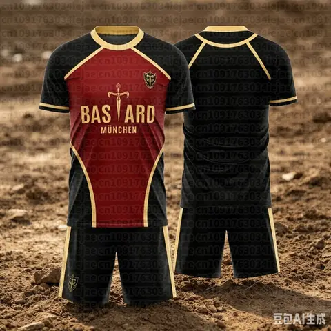 Anime Cosplay Costume Bastard Munchen  Michael Kaiser Football T-shirt Set Uniform Wigs Stickers Set Costumes